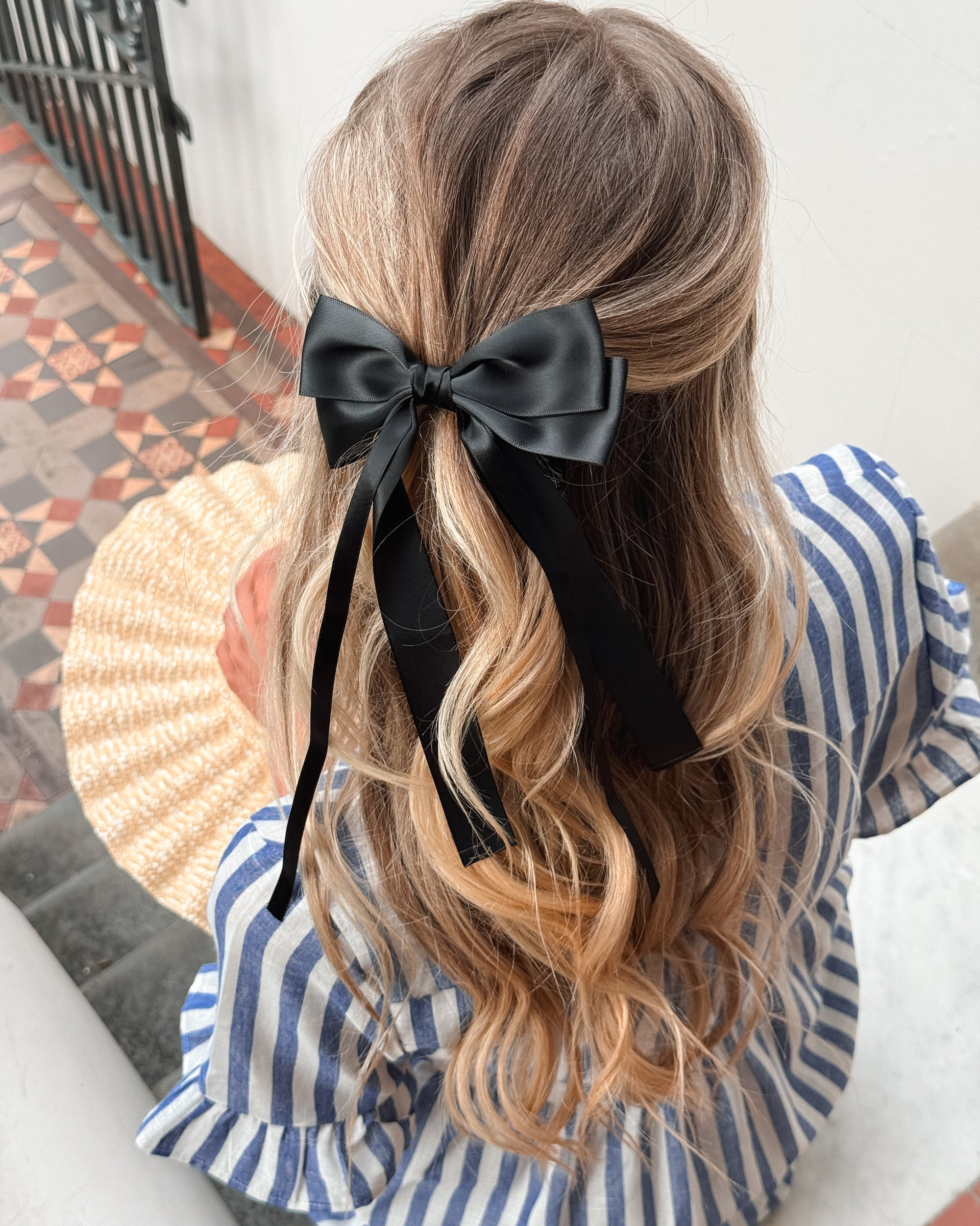 Sheia Hair Bow - Black